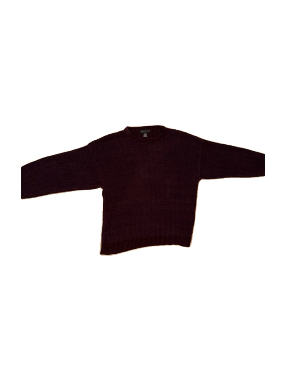 Preswick & Moore Men's Crewneck Sweater in Deep Burgundy